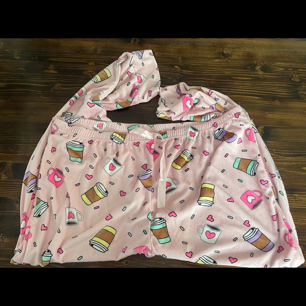 Coffee pajama pants
